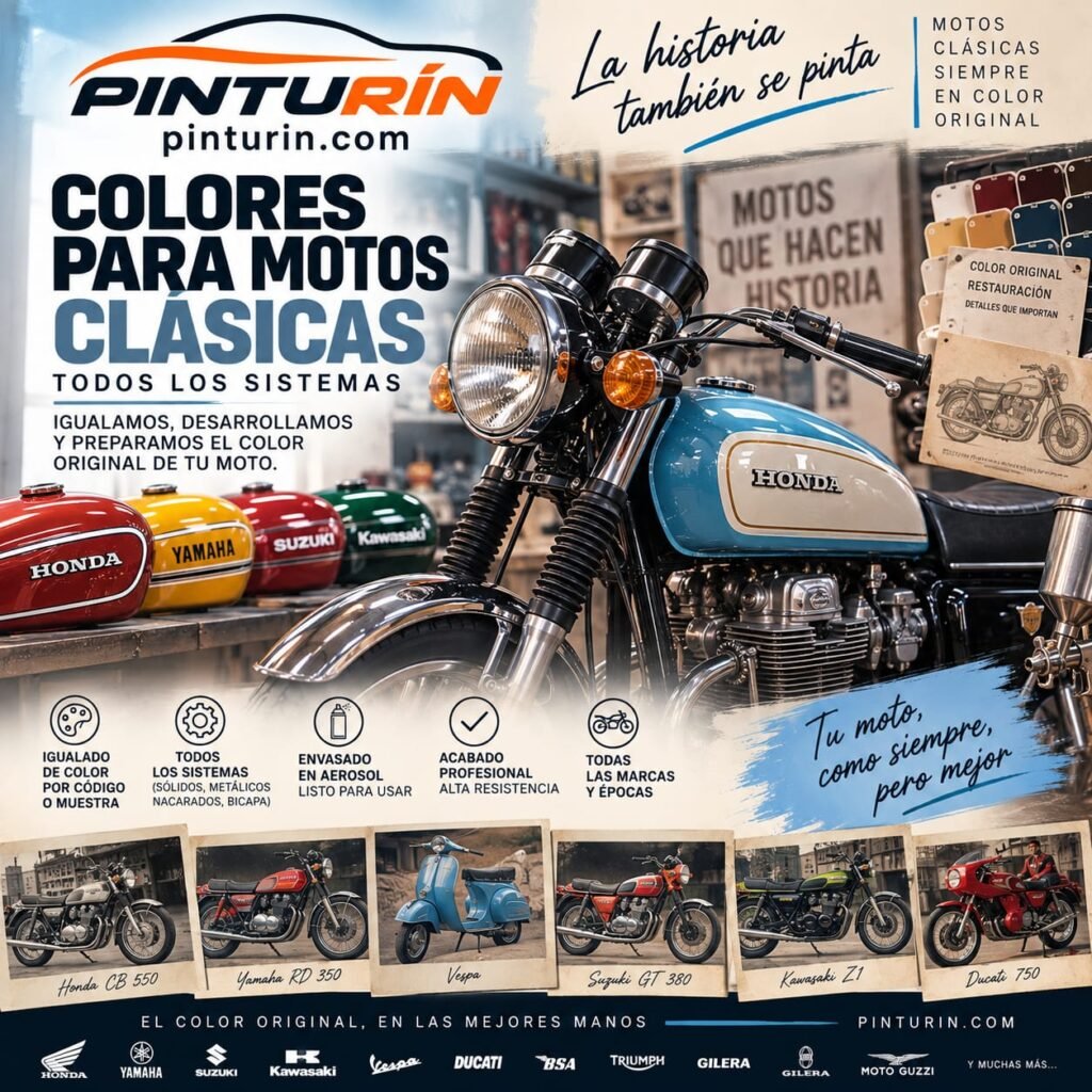 Colores para motos clásicas